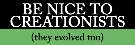 SMBC - Creationists Bumper Sticker from SMBC - Webcomic Merchandise 