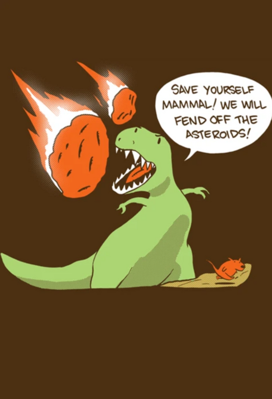 SMBC - Save Yourself Mammal Shirt (Older style) from SMBC - Webcomic Merchandise 